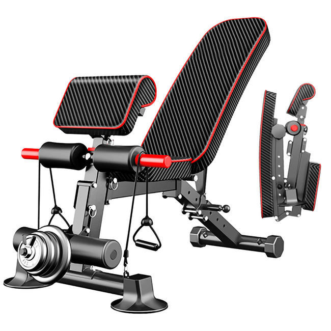 Adjustable Weight Bench - Utility Weight Benches for Full Body Workout, Foldable Flat/Incline/Decline Exercise Multi-Purpose Bench for Home Gym