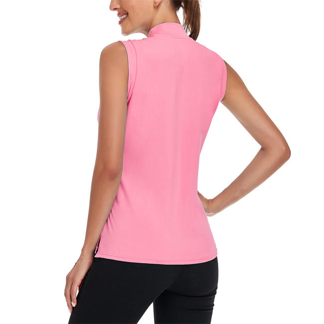 Women Golf Polo Shirts Lightweight Quick Dry Moisture Wicking Sleeveless Shirt