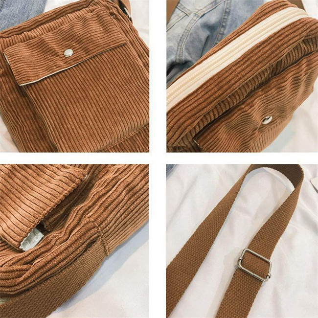 Corduroy Shoulder Tote Bag Women Crossbody Shoulder Handbags Mini Canvas bag