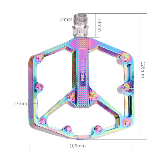 Mountain Bike Pedal Aluminum Alloy Peilin Pedal Du Pedal Pedal Bicycle Accessories