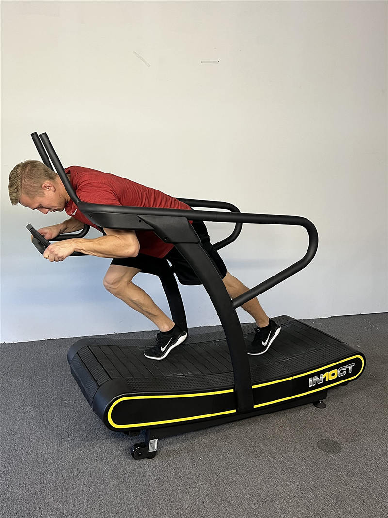 Resistance Runner Manual Curved Wide Treadmill, 10 Levels of Magnetic Resistance