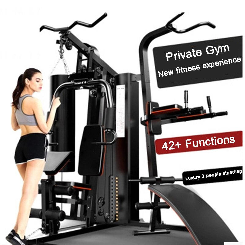 Three-station Comprehensive Machine 213kg HomeGym Mmultifunctional Training