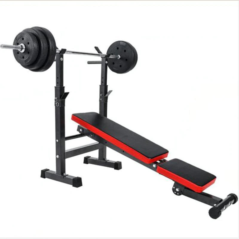 Folding Multifunctional Dumbbell Bench Fitness Equipment Barbell Bed Sporting